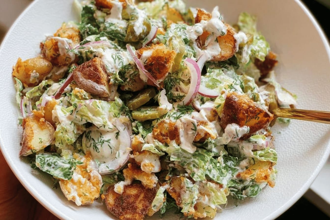 Crispy Smashed Potato Salad Recipe