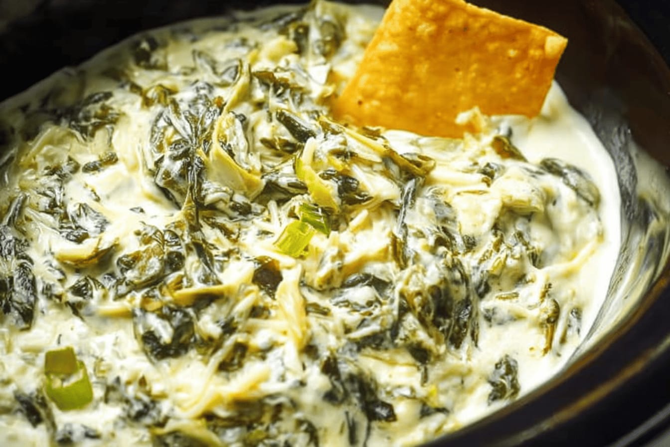 Crockpot Spinach Artichoke Dip Recipe