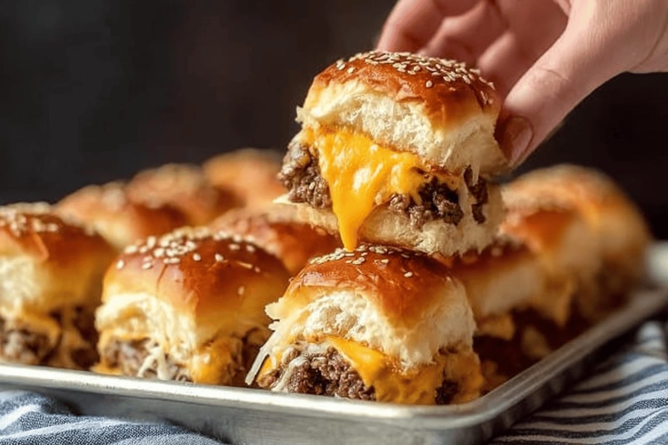 Delicious Baked Cheeseburger Sliders Recipe