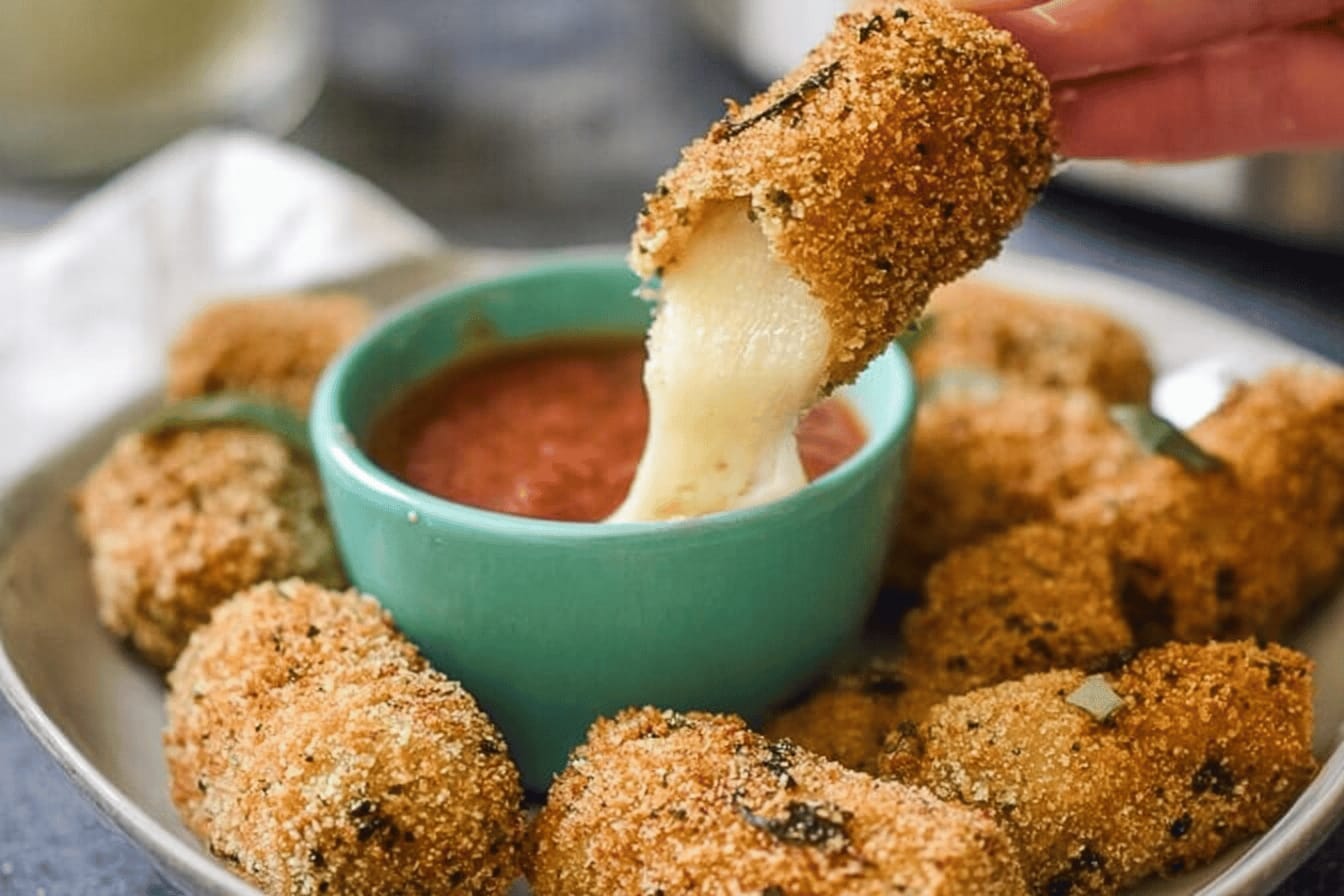 Delicious Baked Mozzarella Sticks Recipe