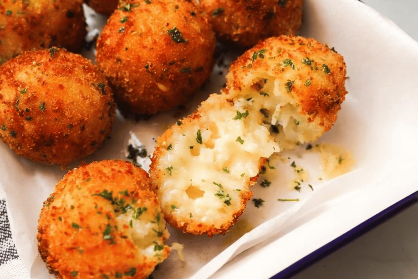 Delicious Homemade Arancini Rice Balls Recipe