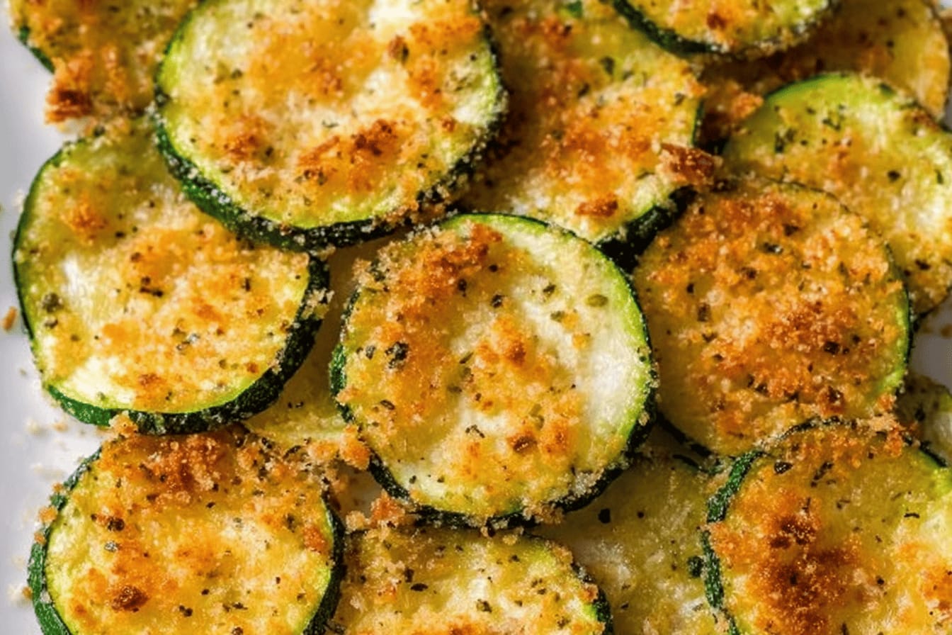 Easy Cheesy Crispy Baked Zucchini Recipe