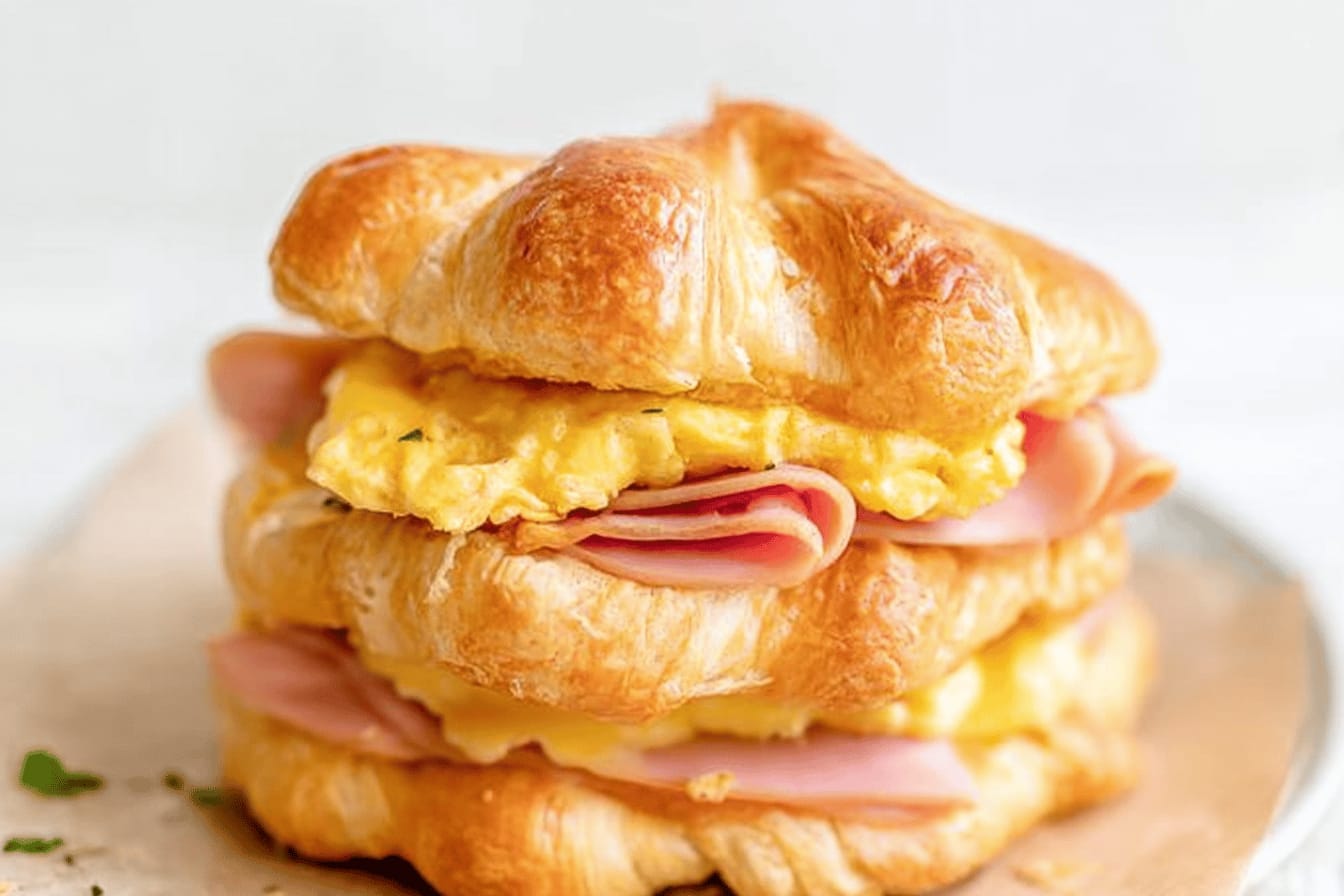 Easy Croissant Breakfast Sandwich Recipe