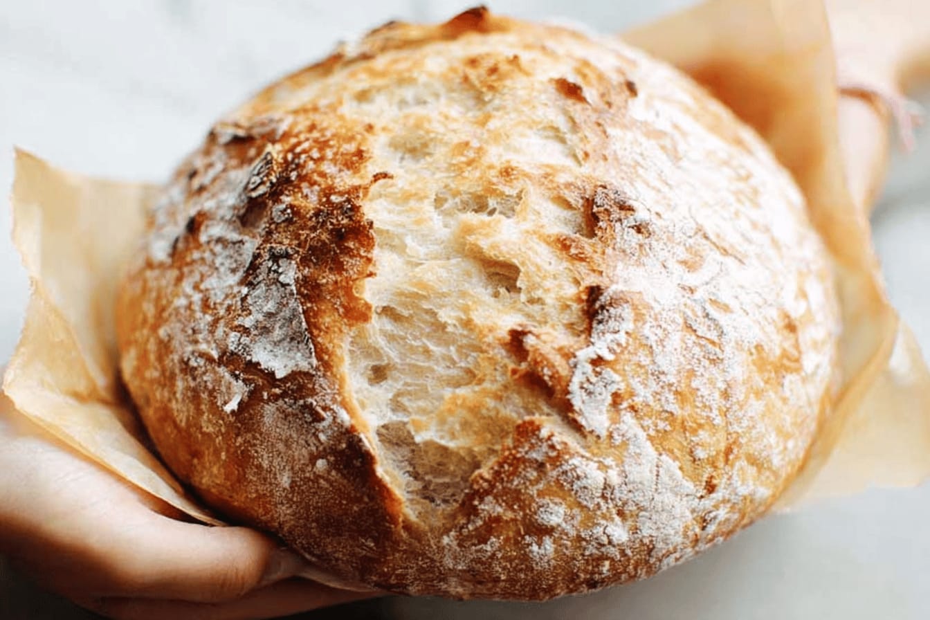 Easy No-Knead Bread Recipe at Home