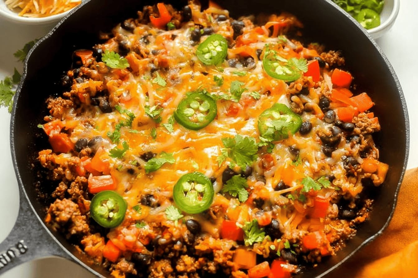 Easy Taco Skillet Recipe for Dinner