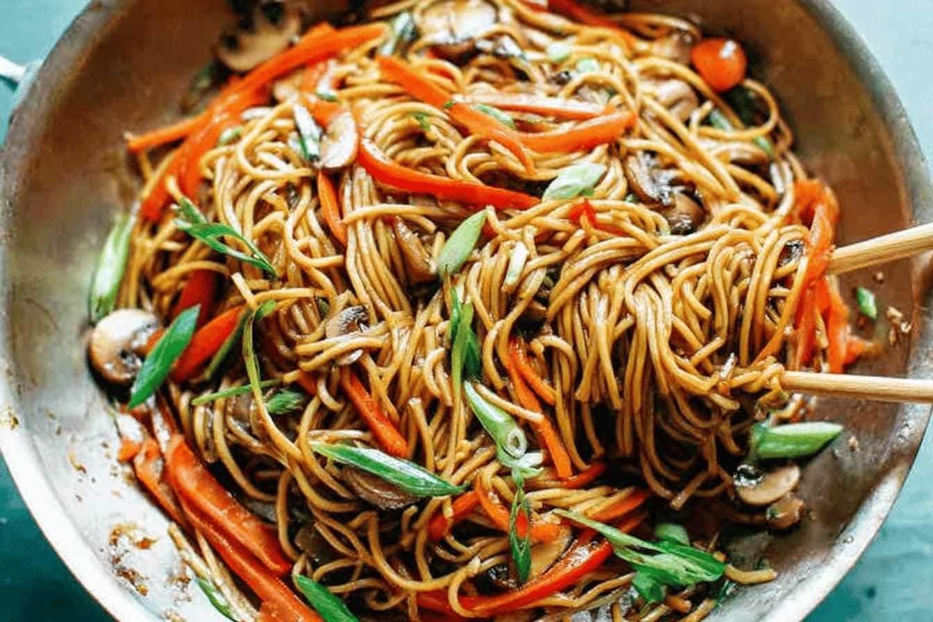 Easy Vegetable Lo Mein Recipe