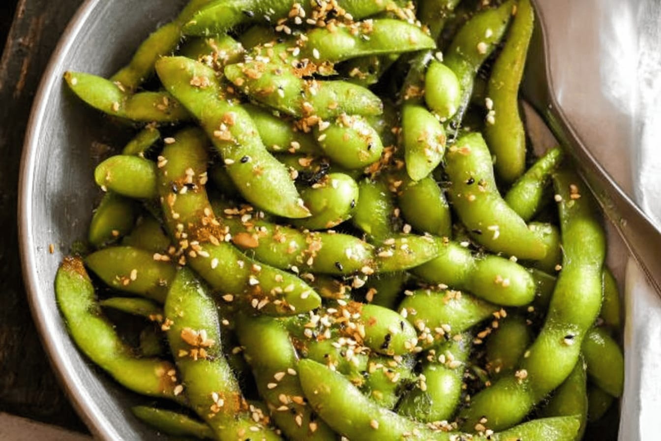 Edamame with Everything Bagel Seasoning Recipe