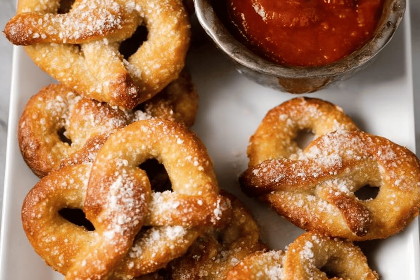 Garlic Parmesan Soft Pretzels Recipe