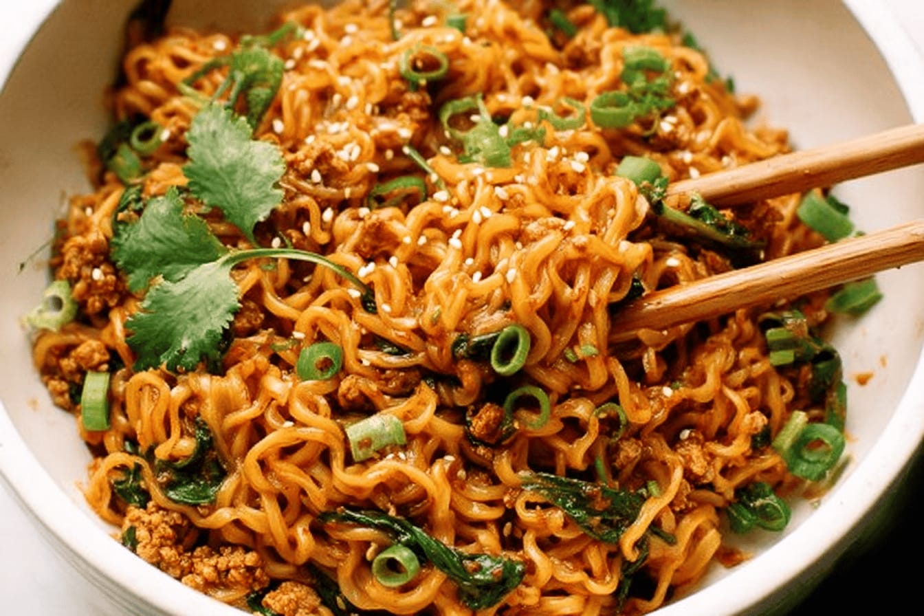 Gochujang Chicken Noodles Recipe