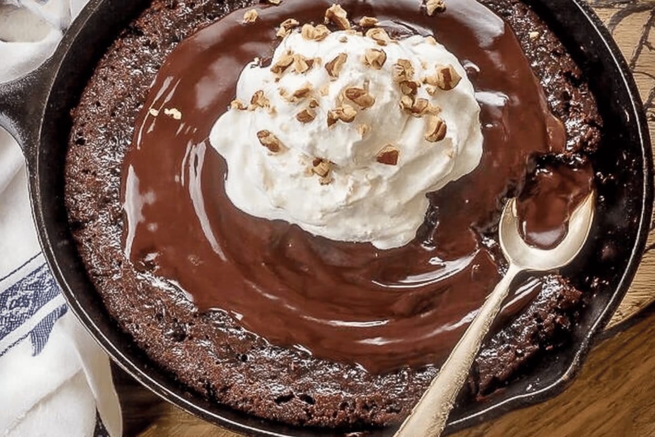 Gooey Texas Sheet Cake Skillet Recipe