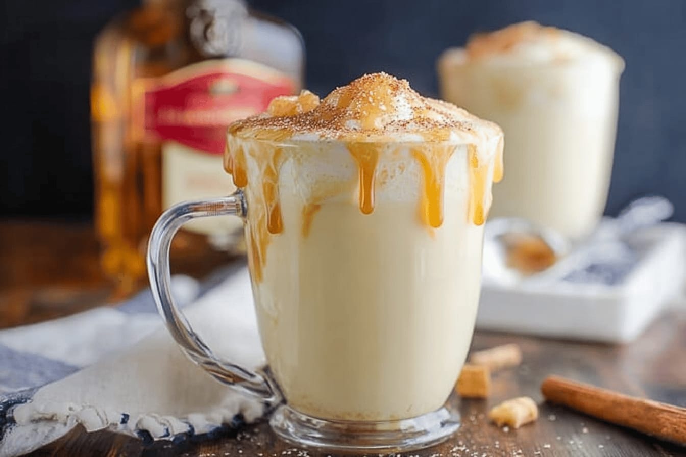 Homemade Salted Caramel Eggnog Recipe