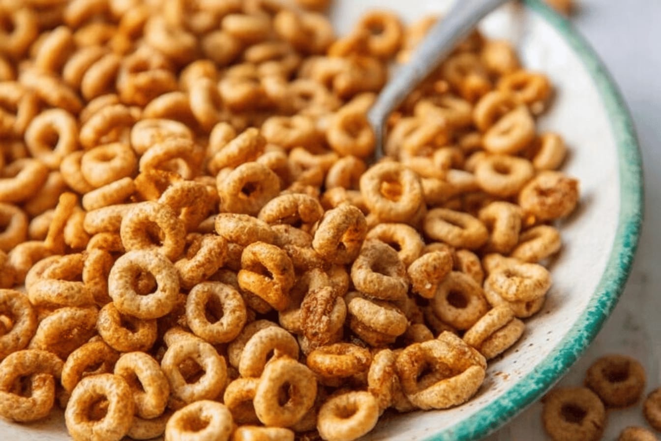 Hot Buttered Cheerios Snack Mix Recipe