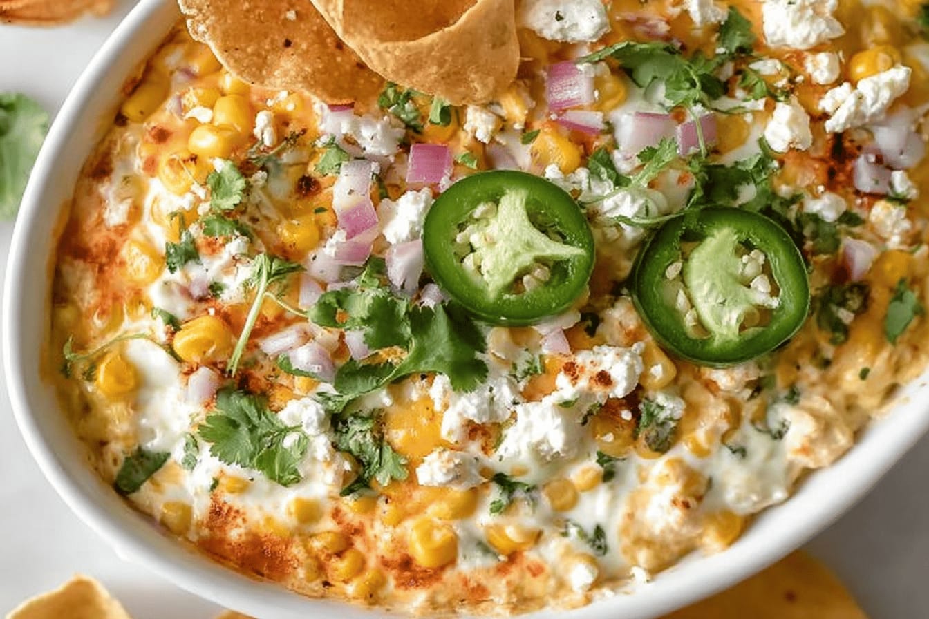 Hot Mexican Street Corn Dip Recipe