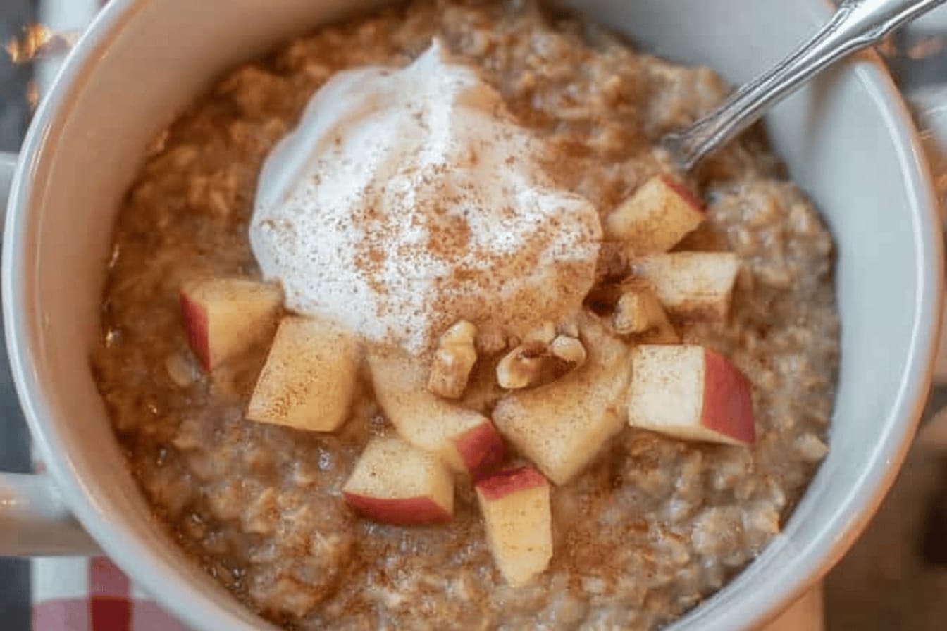 Instant Pot Apple Pie Oatmeal Recipe