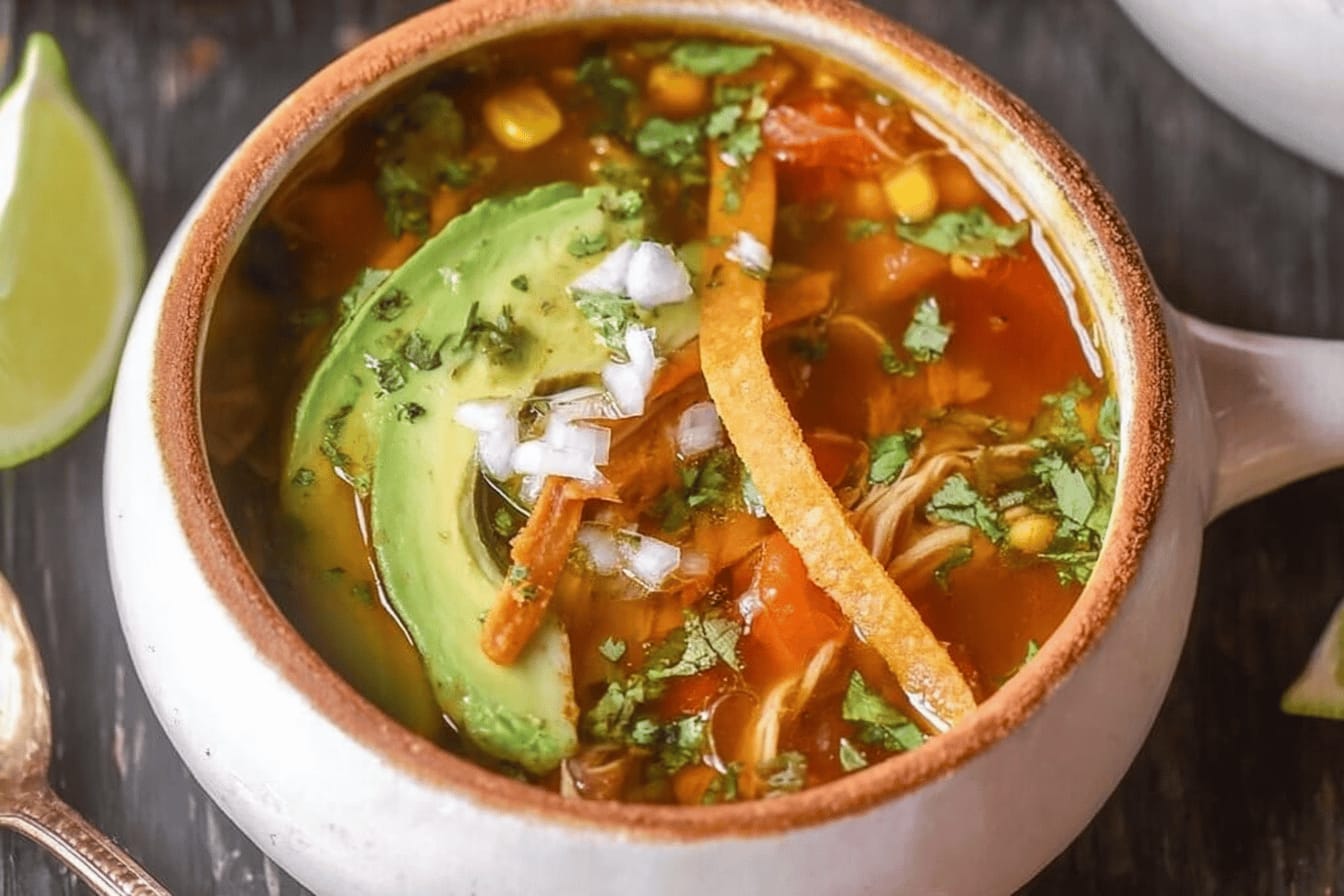 Instant Pot Chicken Tortilla Soup Recipe