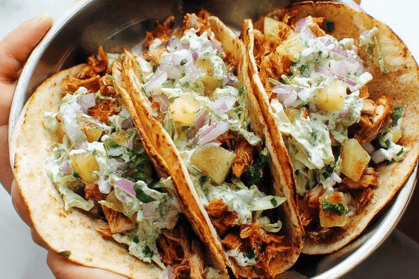 Instant Pot Hawaiian Chicken Tacos Recipe