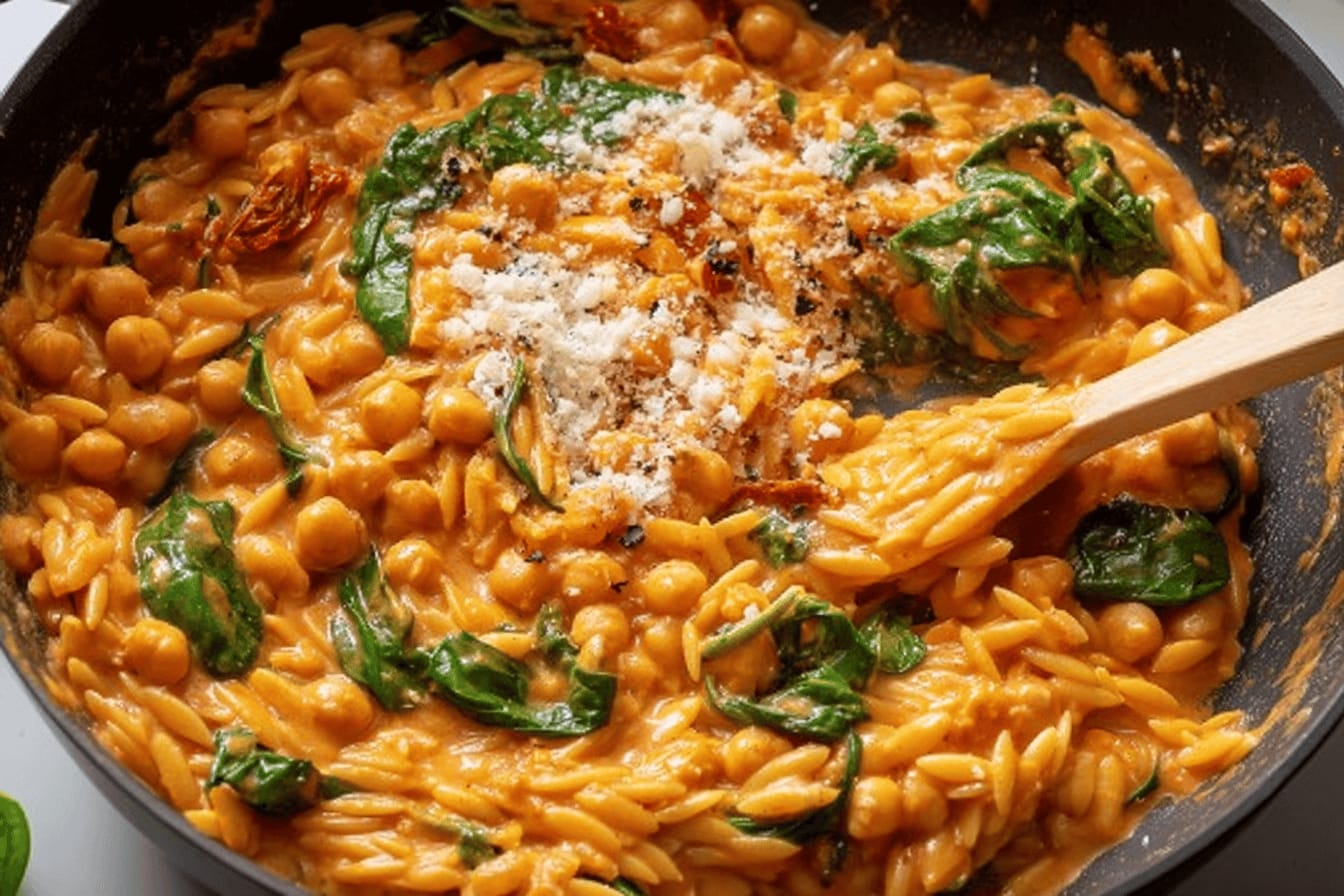 Marry Me Chickpeas and Orzo Recipe
