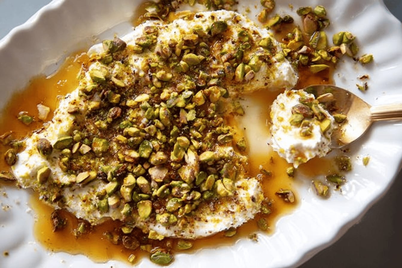 Pistachio Honey Boursin Appetizer Recipe