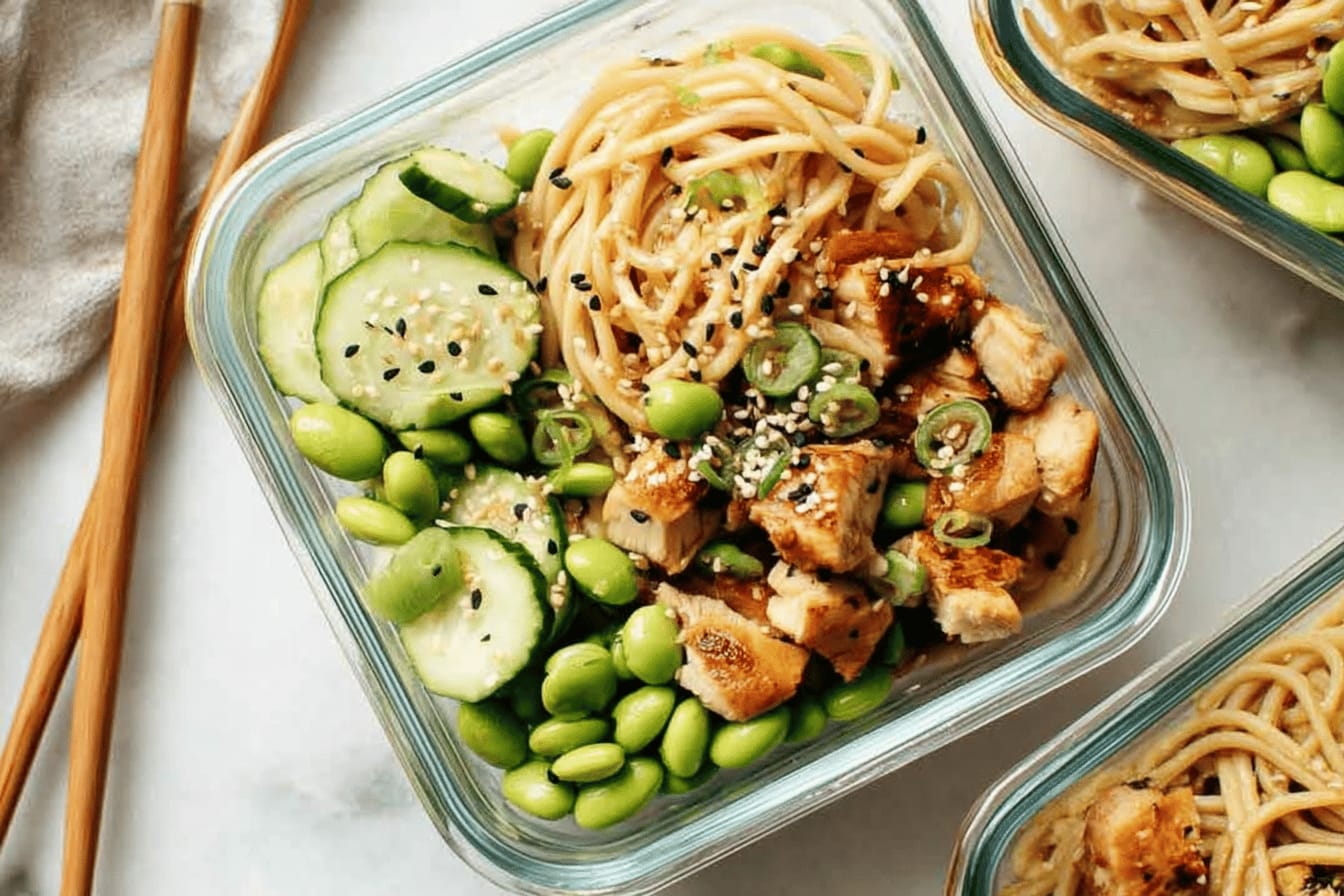 Quick Sesame Noodle Bowls for Meal Prep