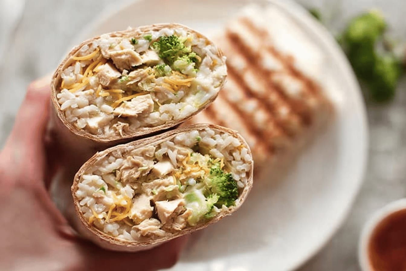 Ranch Broccoli Chicken Burritos Recipe