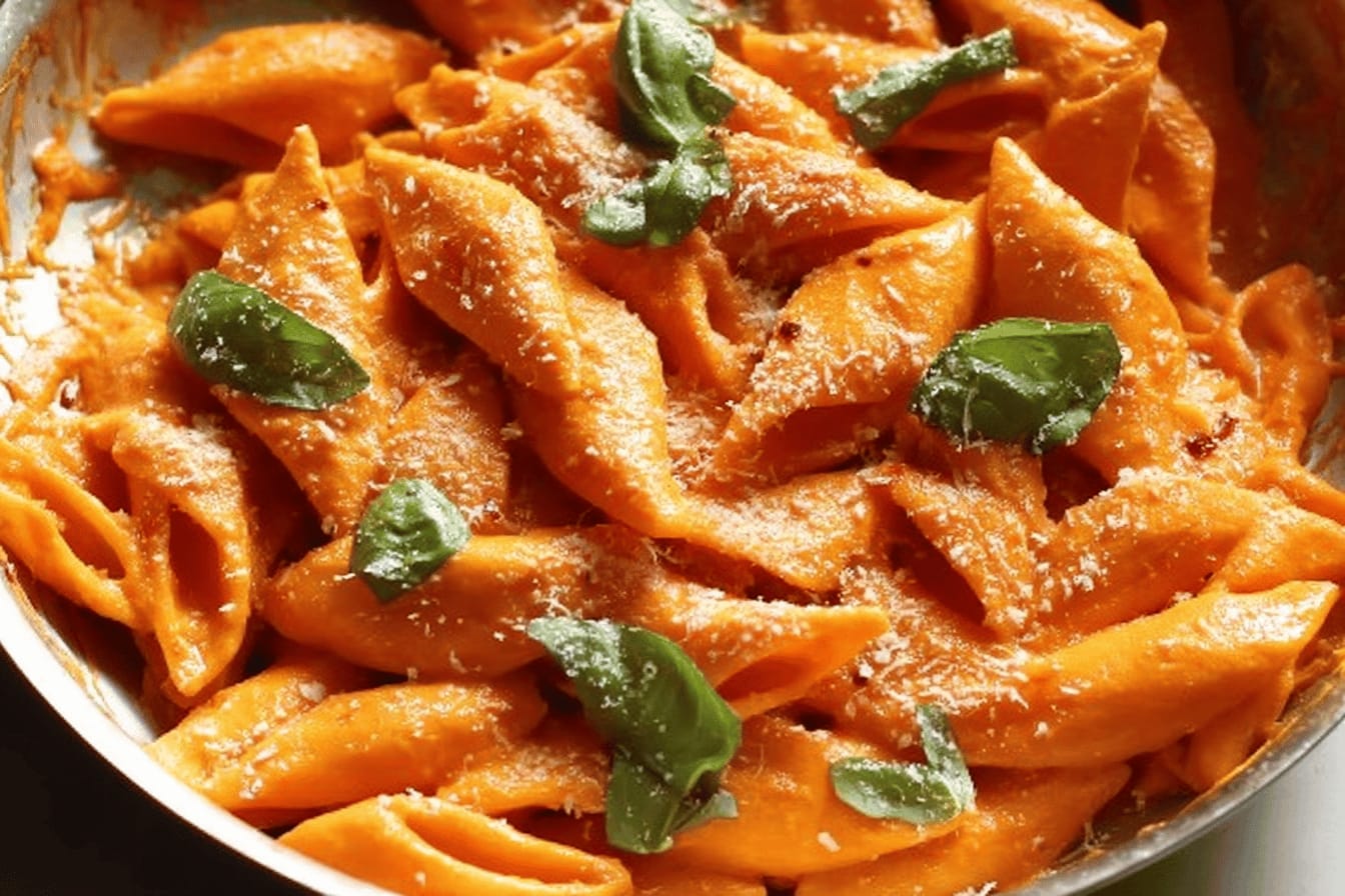 Roasted Red Pepper Pasta Recipe Delight