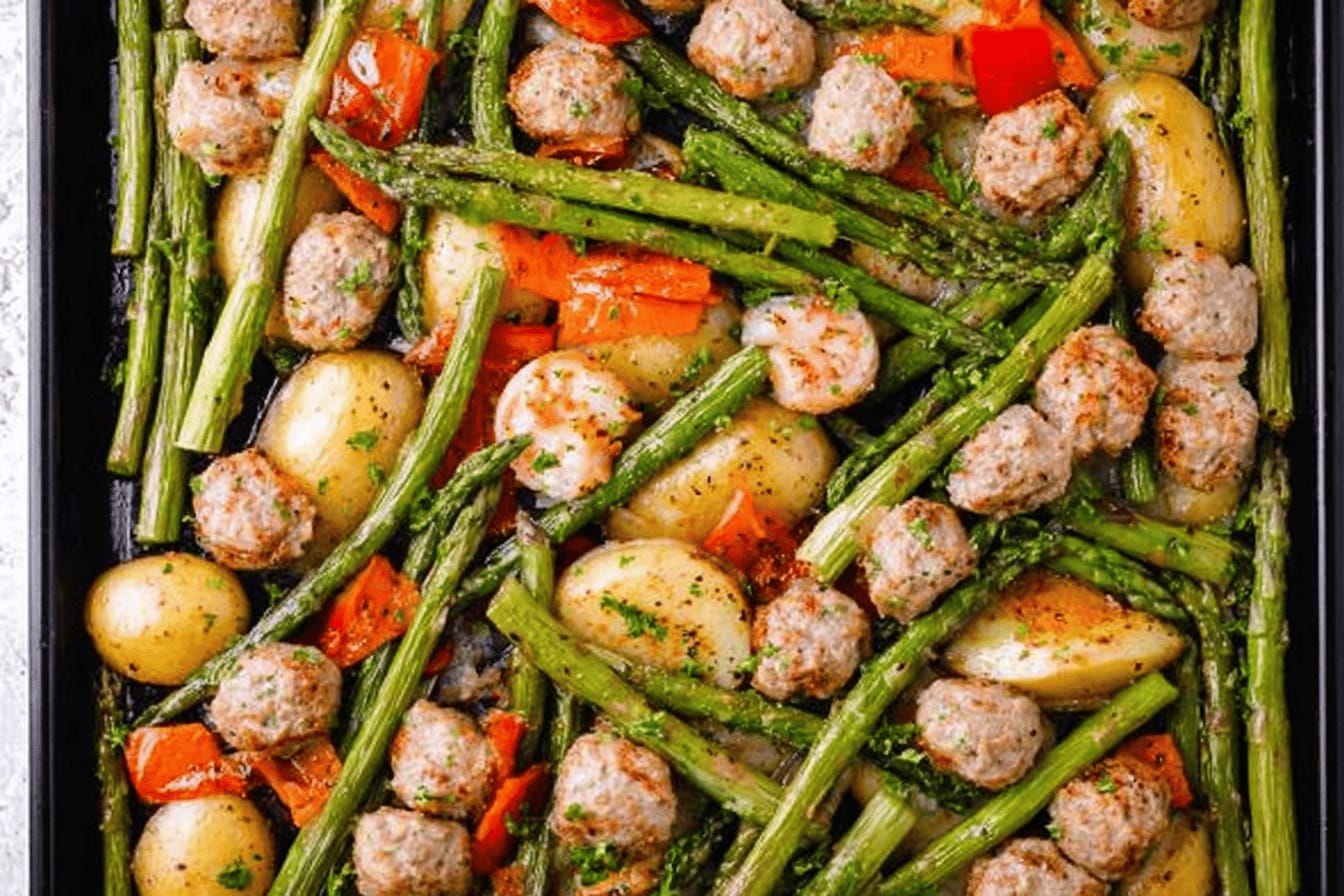 Shrimp and Asparagus Sheet Pan Dinner Recipe