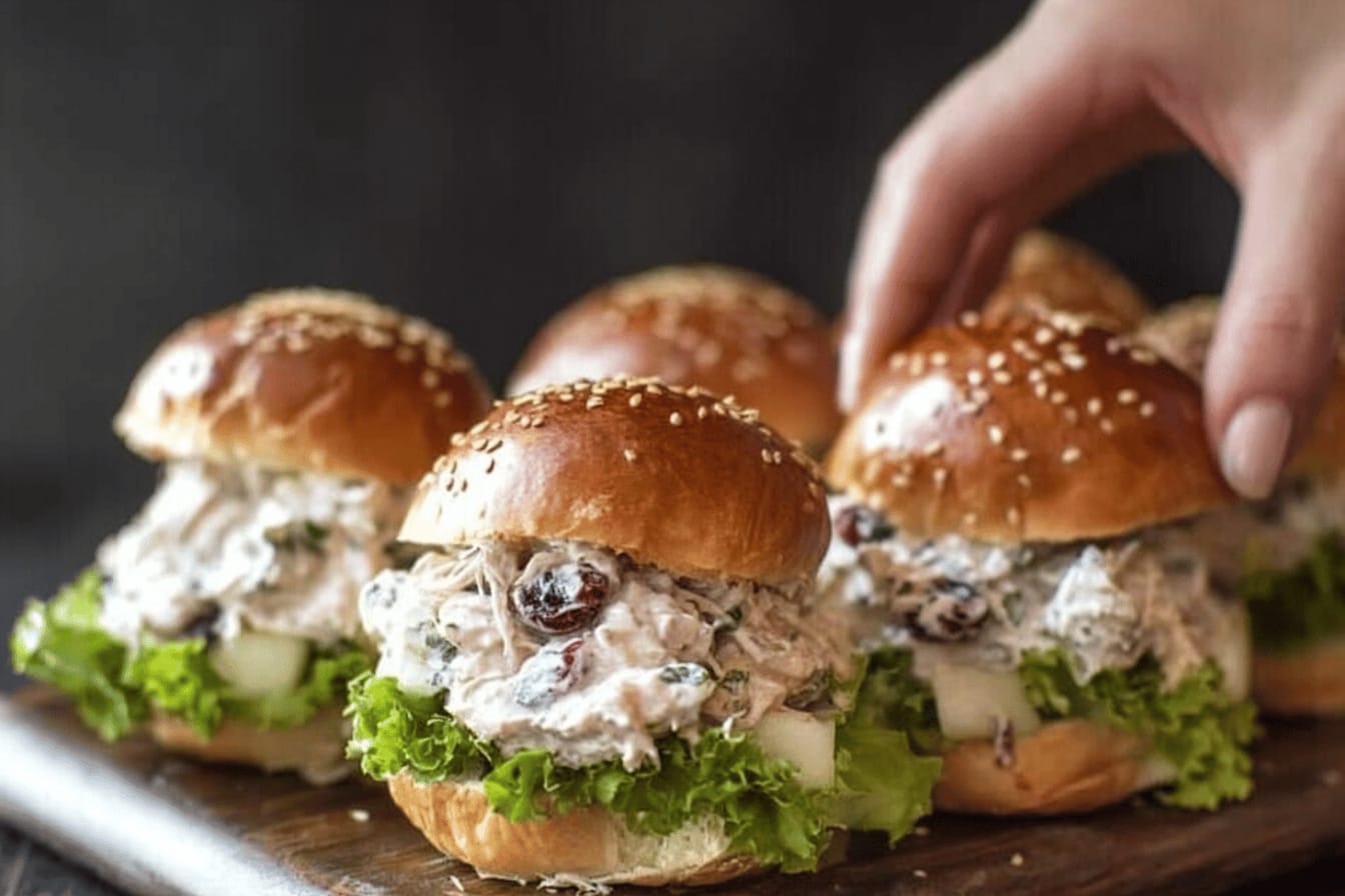 Skinny Chicken Salad Sliders Recipe