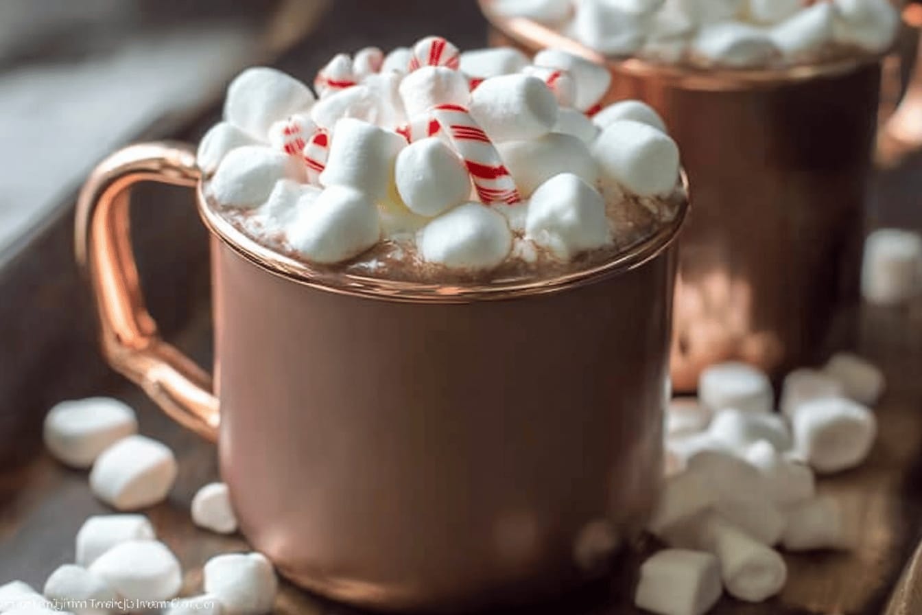 Slow Cooker Peppermint Hot Chocolate Recipe