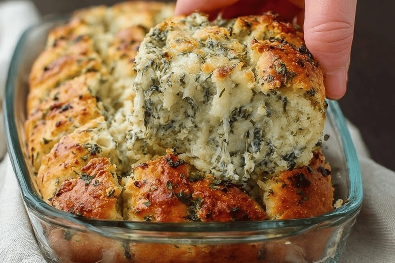 Spinach Artichoke Dip Pull-Apart Bread Recipe