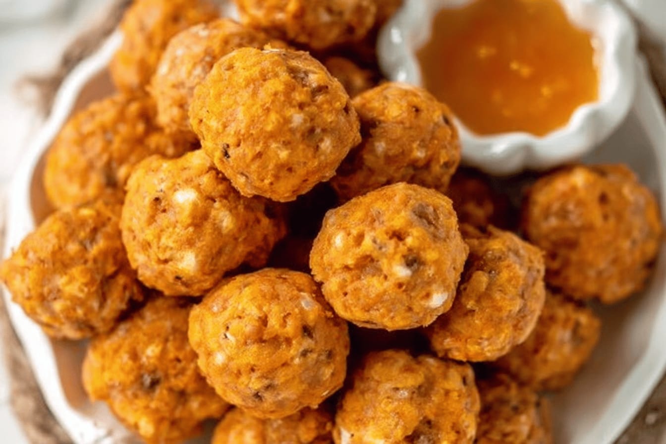 Sweet Potato Sausage Cheese Balls Recipe