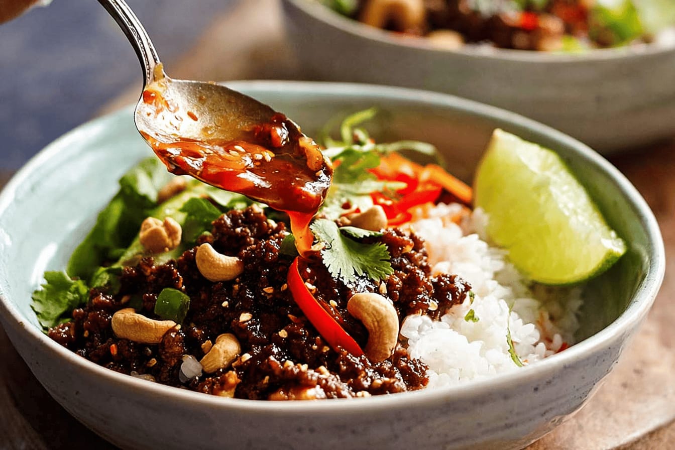 Thai Sweet Chilli Beef Bowls Recipe Delight
