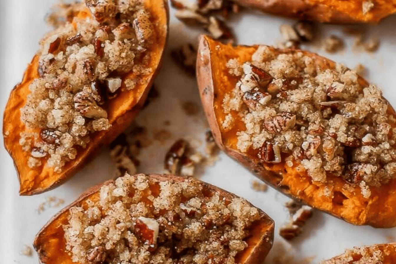 Twice Baked Sweet Potatoes Recipe Delight
