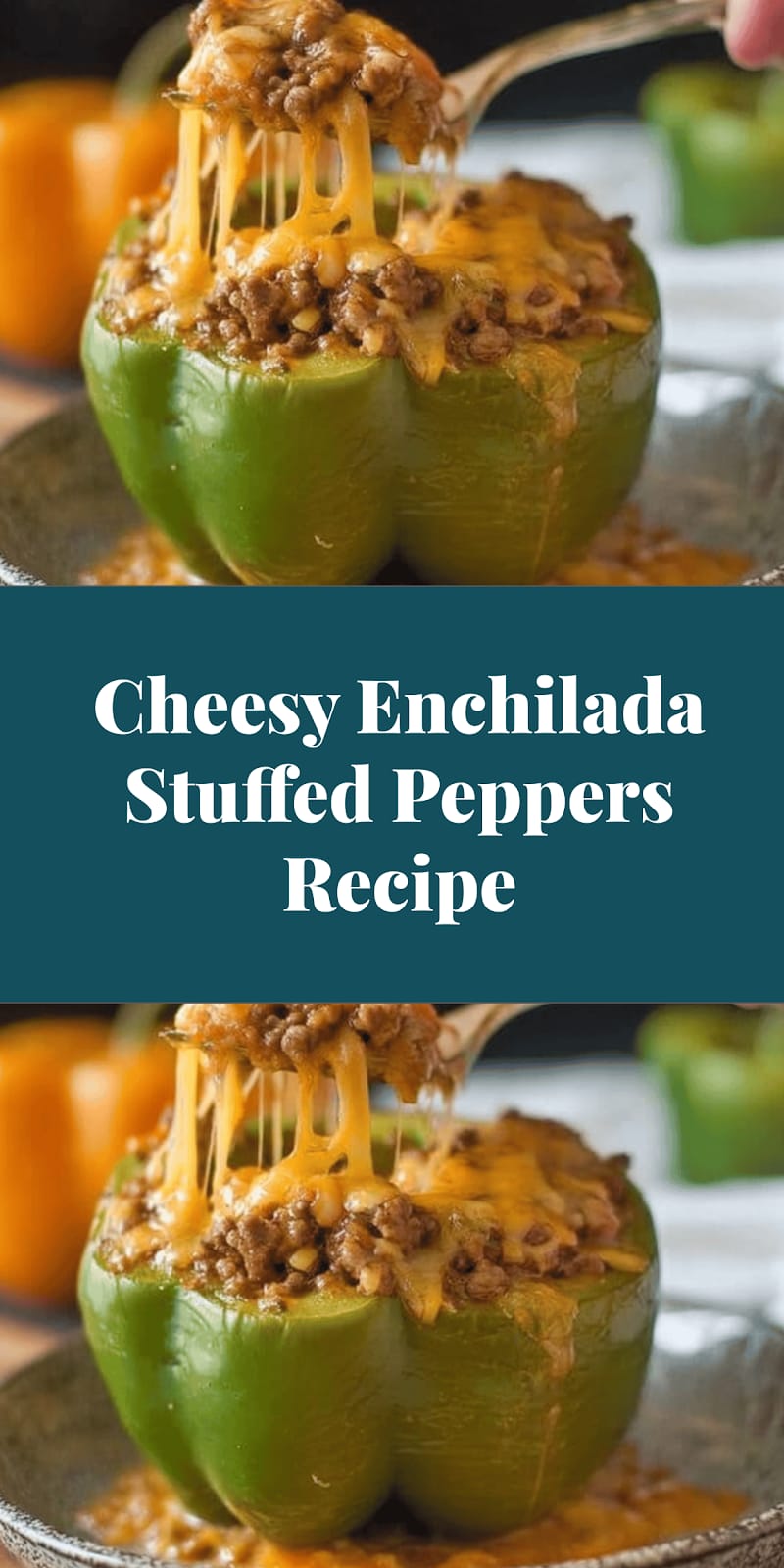 Cheesy Enchilada Stuffed Peppers Recipe