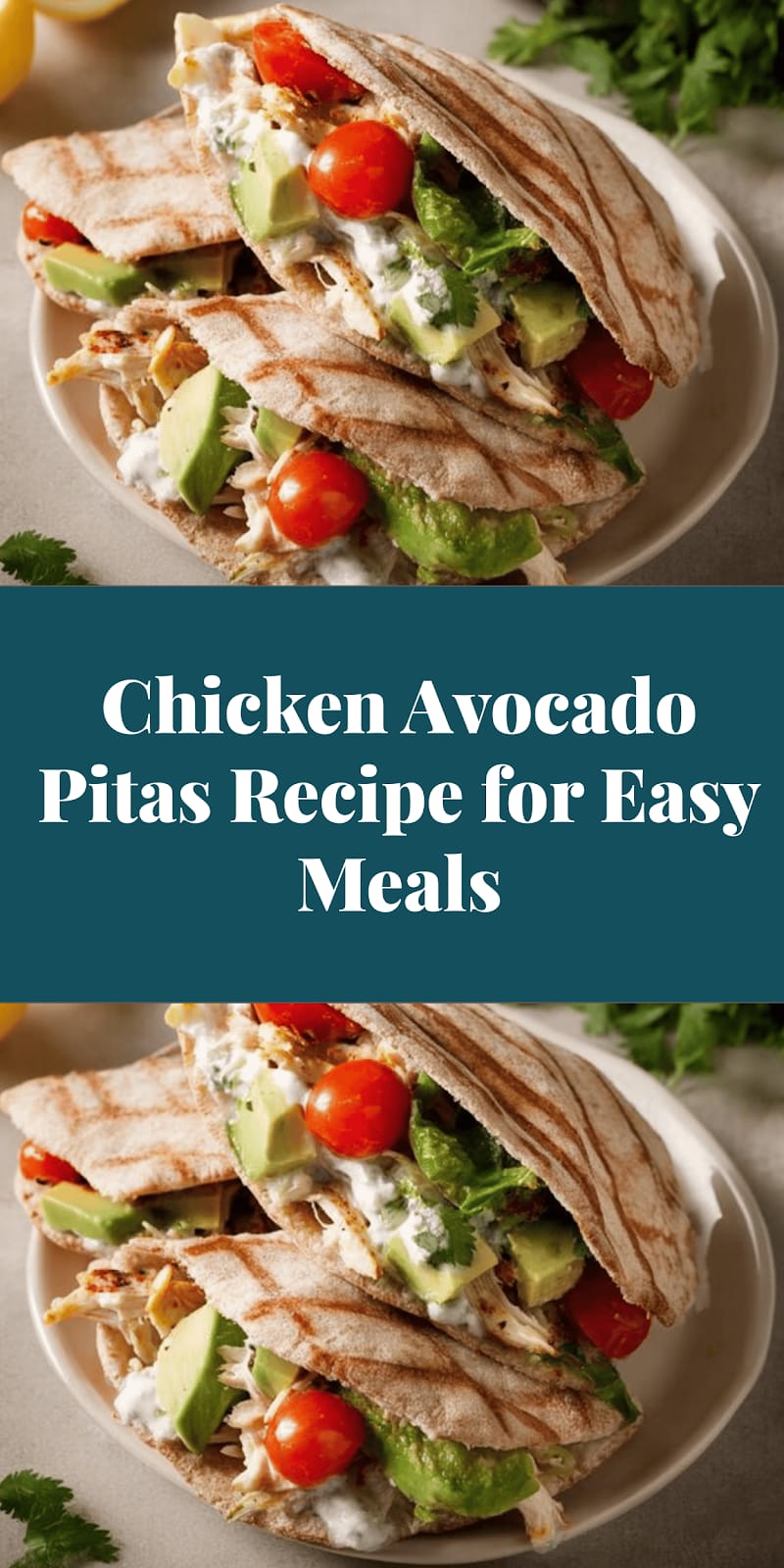 Chicken Avocado Pitas Recipe for Easy Meals