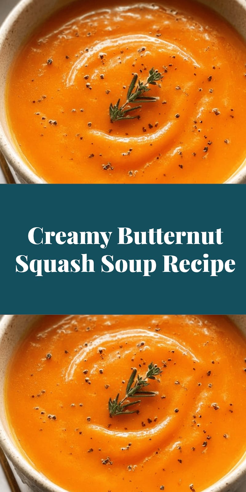Creamy Butternut Squash Soup Recipe