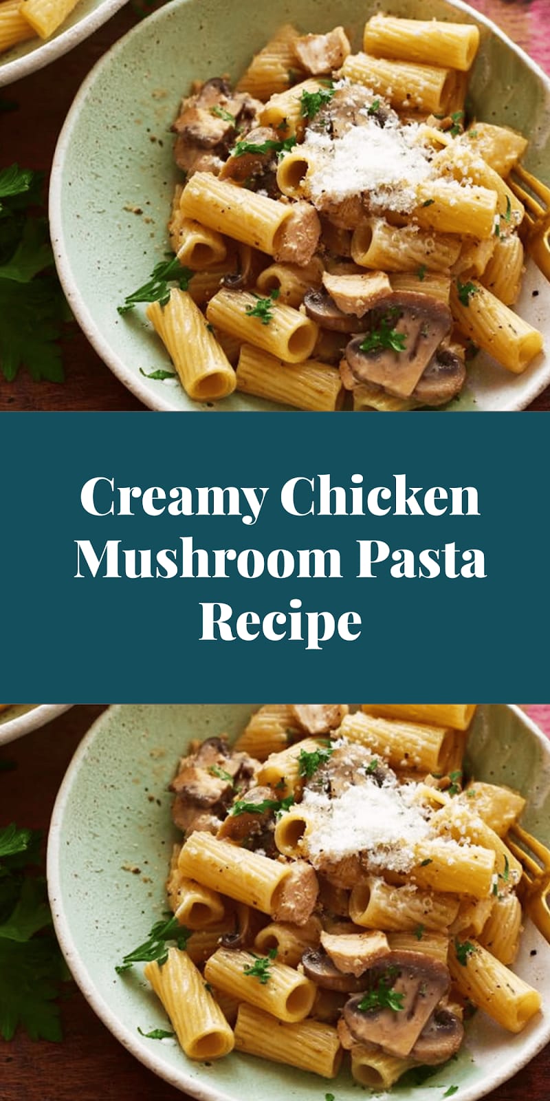 Creamy Chicken Mushroom Pasta Recipe