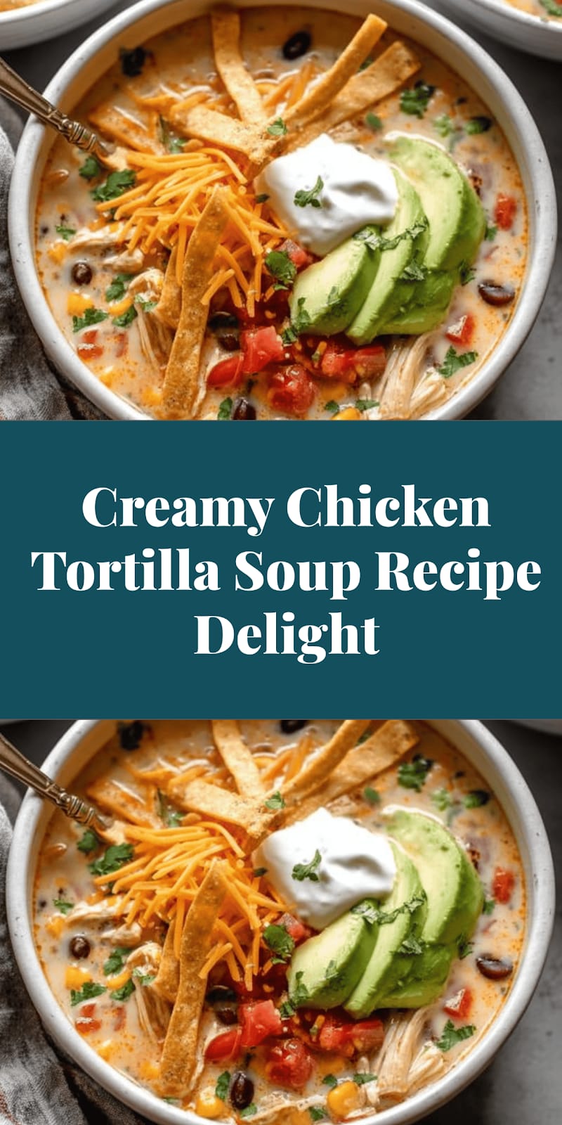 Creamy Chicken Tortilla Soup Recipe Delight