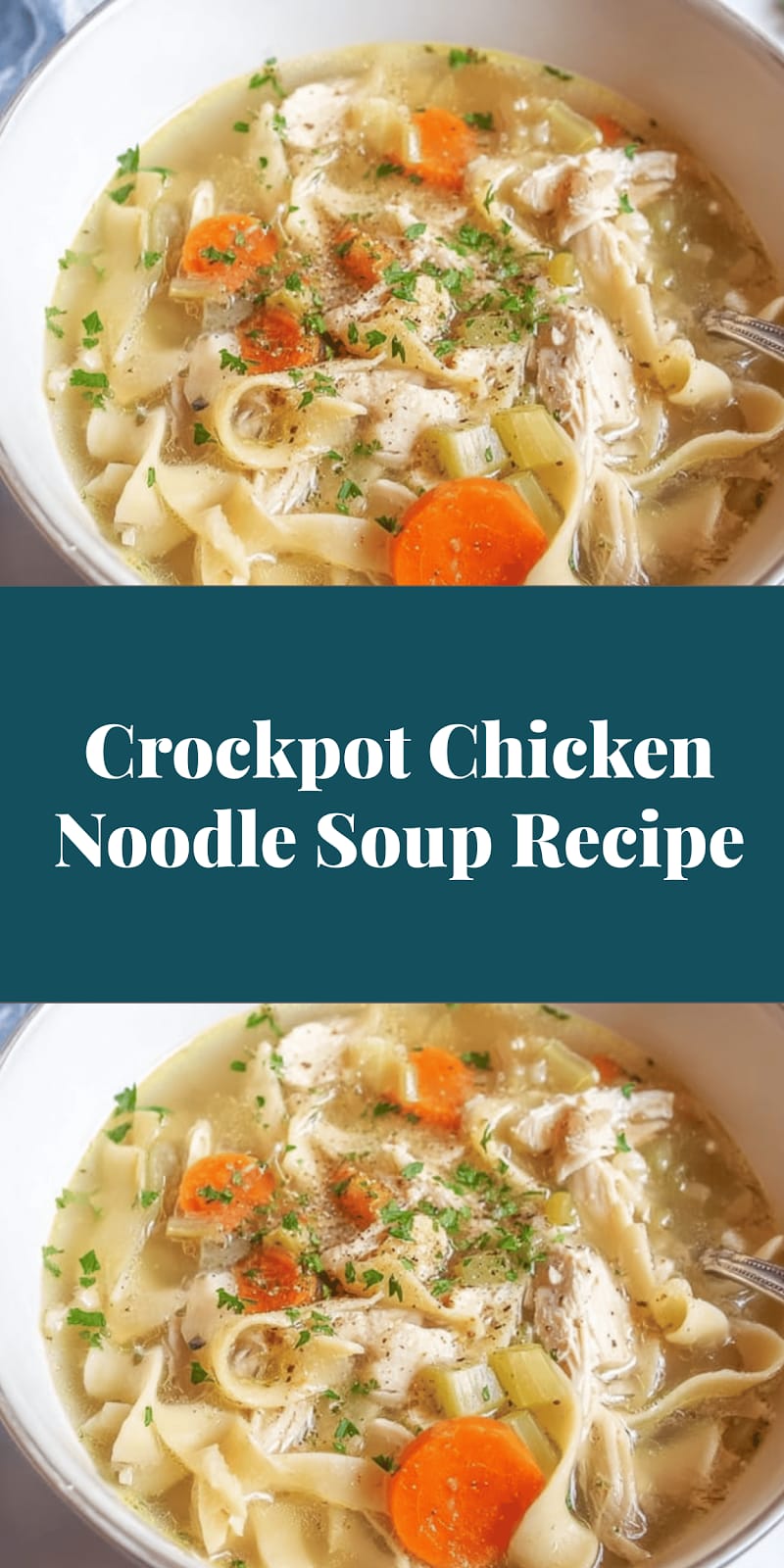 Crockpot Chicken Noodle Soup Recipe
