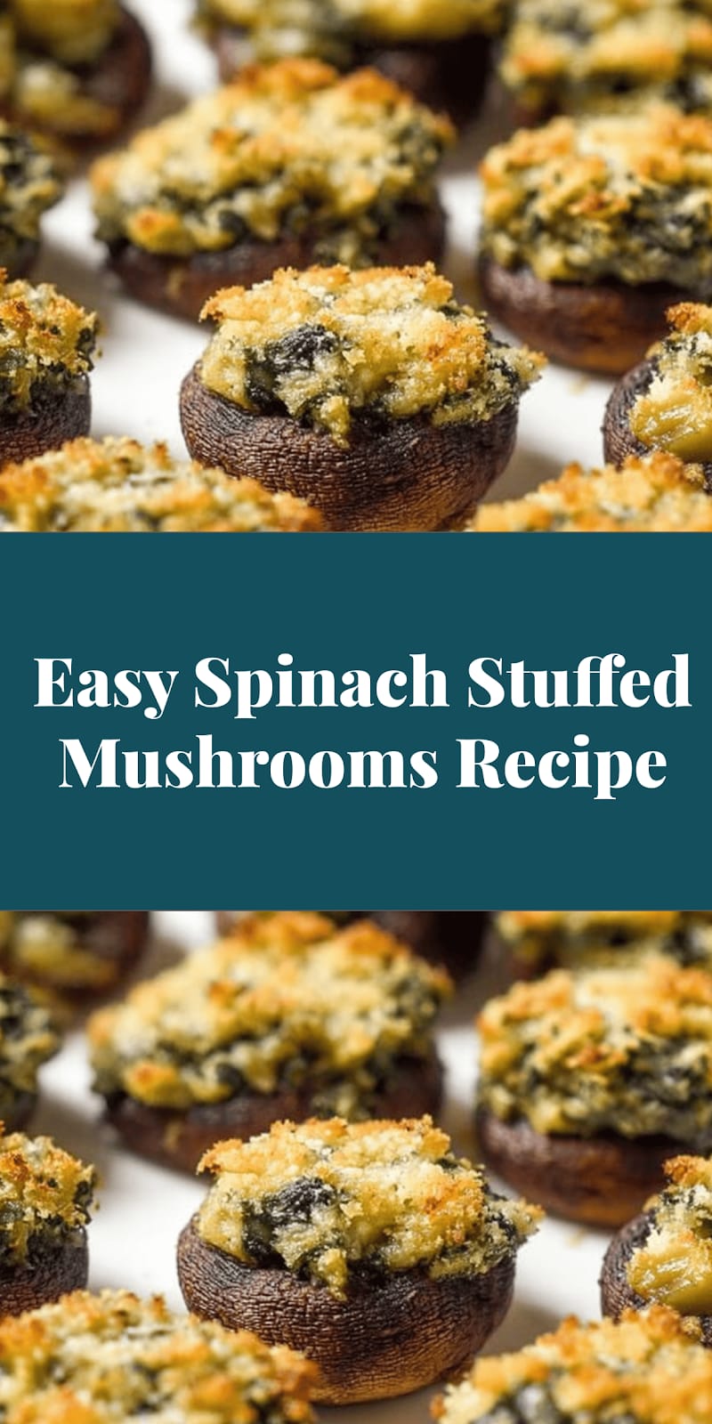 Easy Spinach Stuffed Mushrooms Recipe