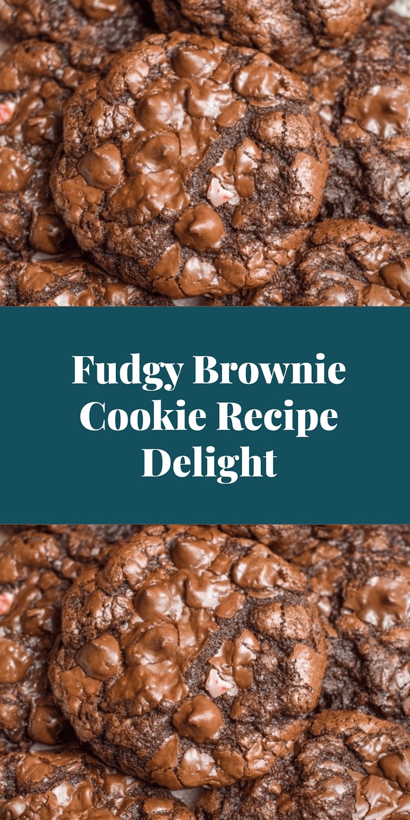 Fudgy Brownie Cookie Recipe Delight