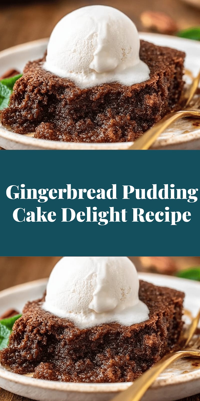 Gingerbread Pudding Cake Delight Recipe