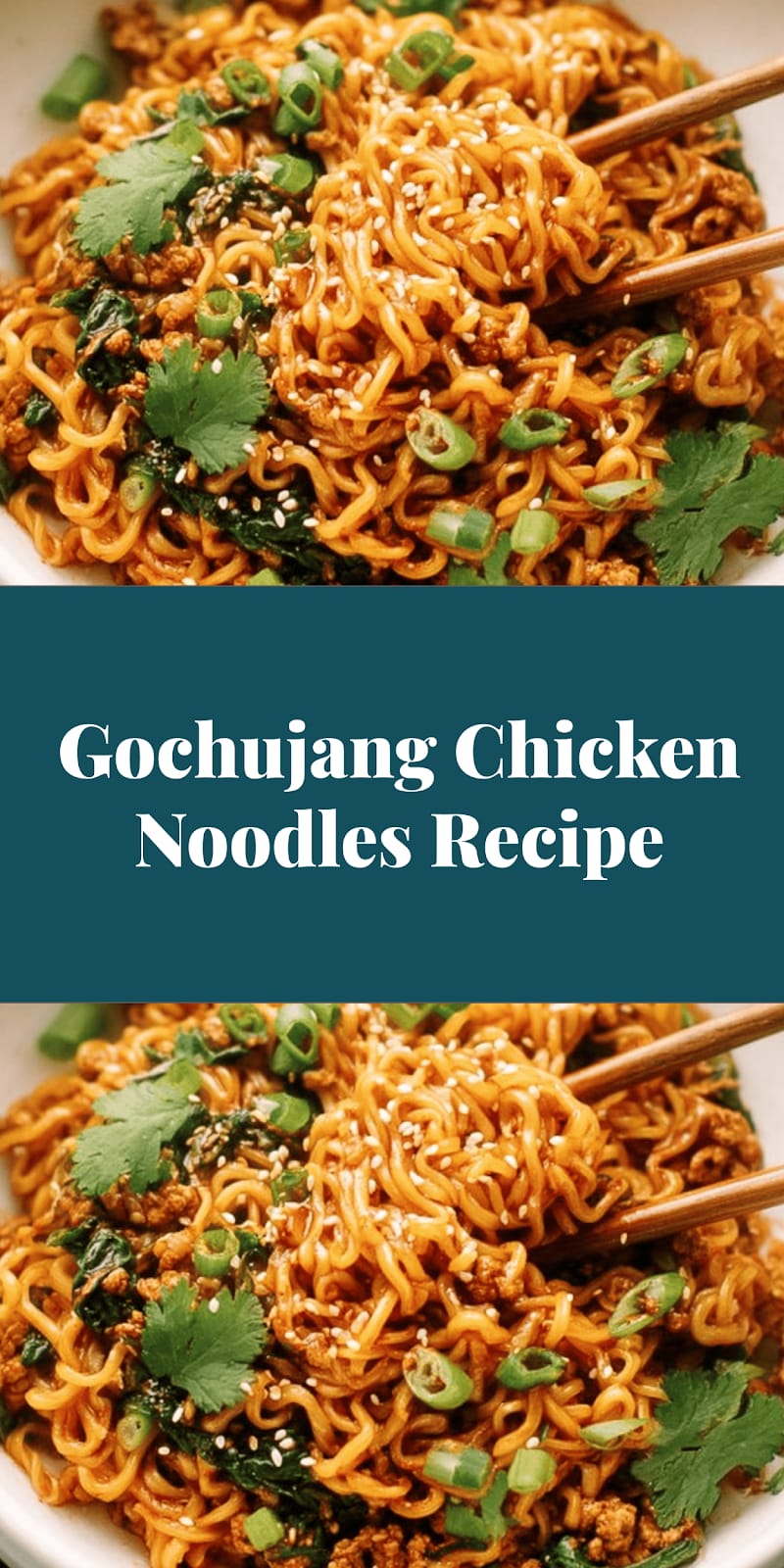 Gochujang Chicken Noodles Recipe