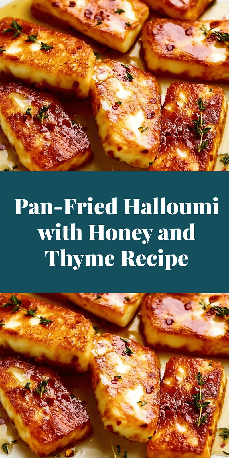 Pan-Fried Halloumi with Honey and Thyme Recipe