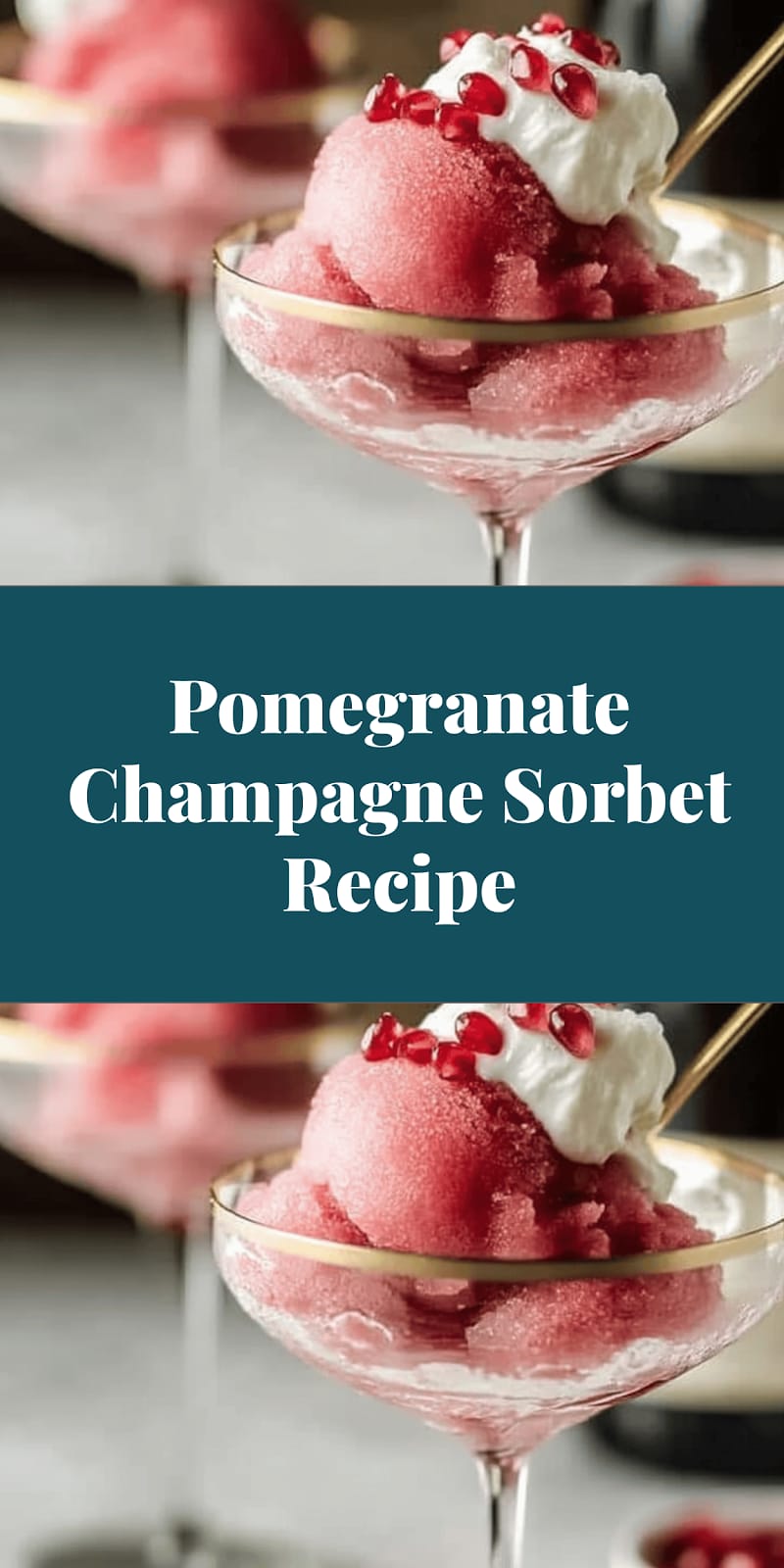 Pomegranate Champagne Sorbet Recipe