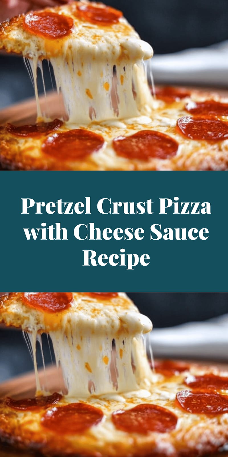 Pretzel Crust Pizza with Cheese Sauce Recipe