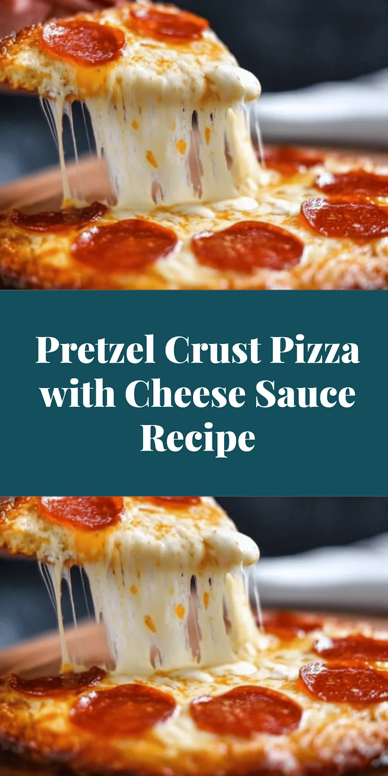 Pretzel Crust Pizza with Cheese Sauce Recipe