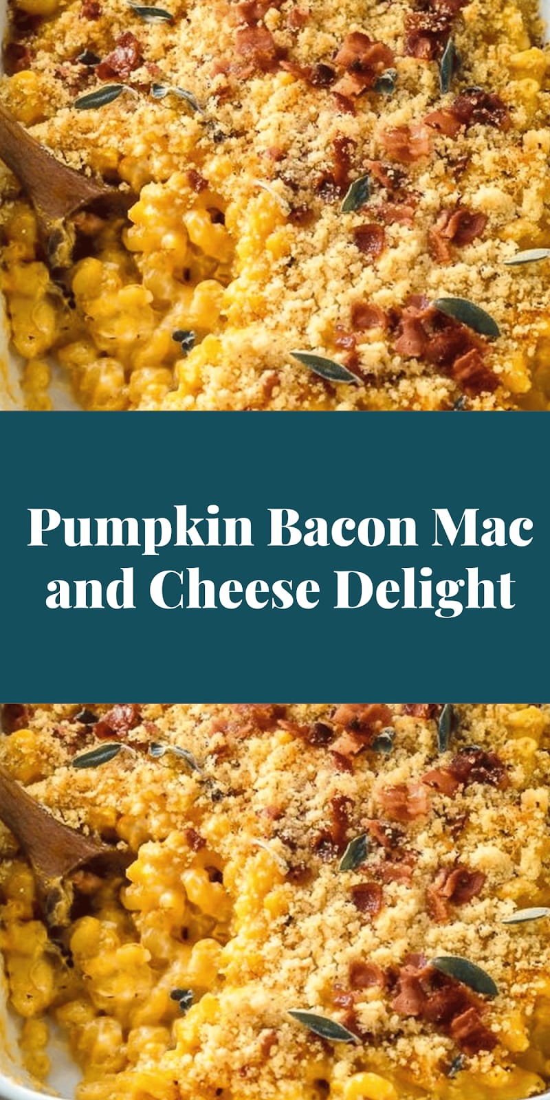 Pumpkin Bacon Mac and Cheese Delight