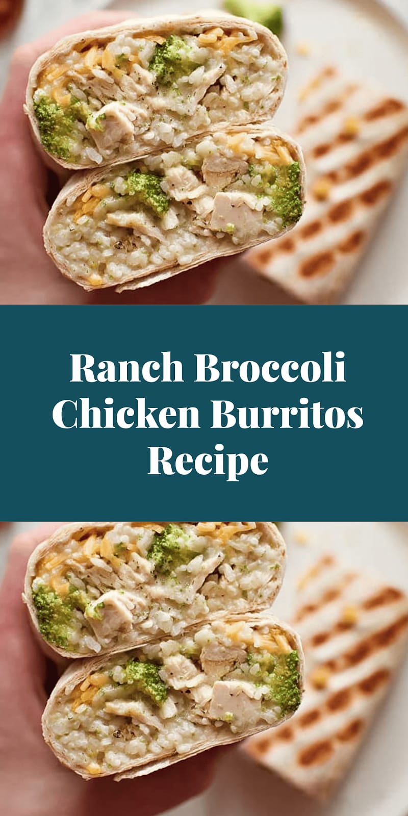 Ranch Broccoli Chicken Burritos Recipe