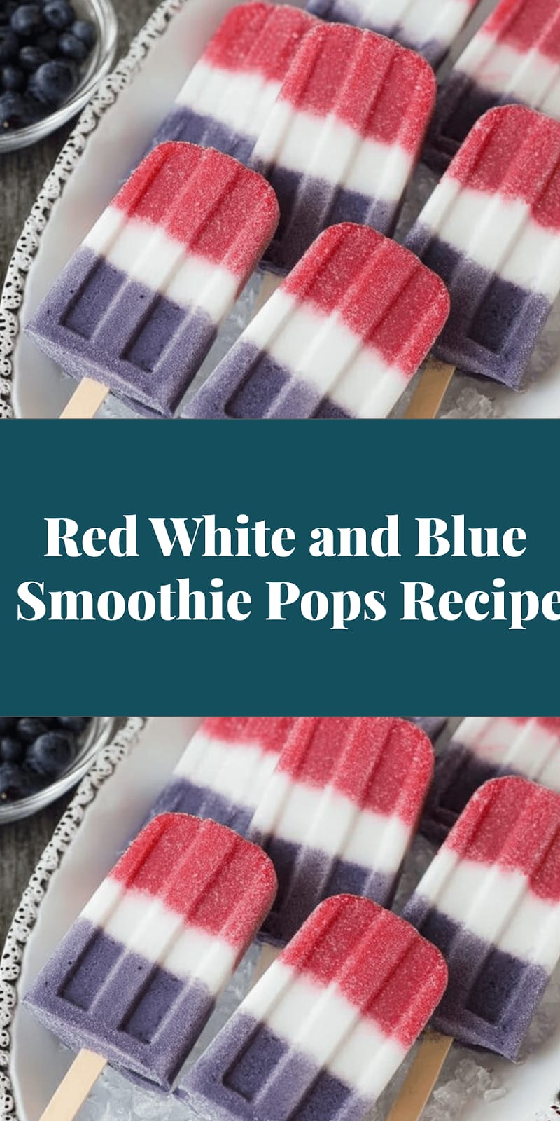 Red White and Blue Smoothie Pops Recipe