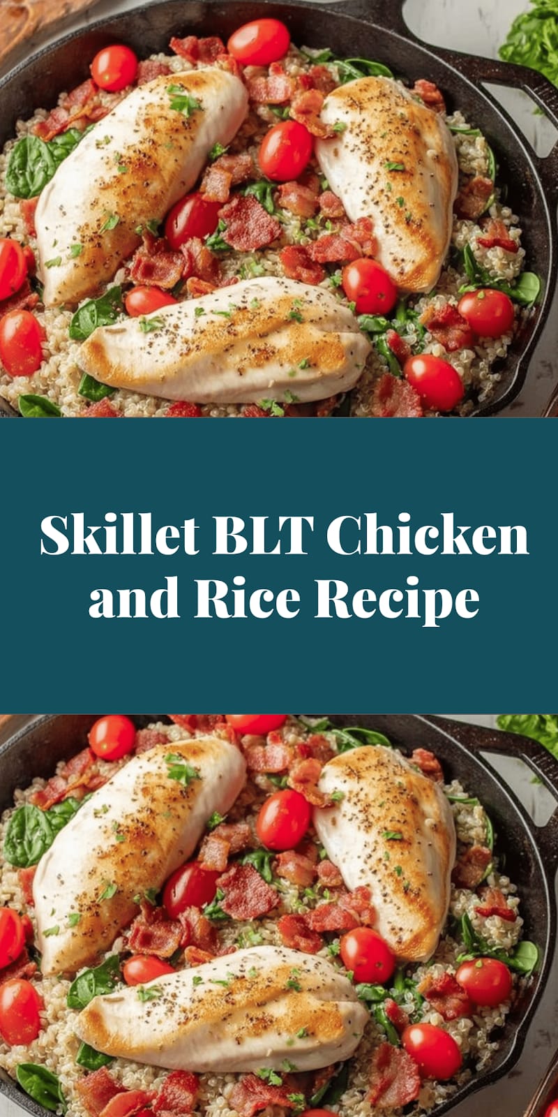 Skillet BLT Chicken and Rice Recipe